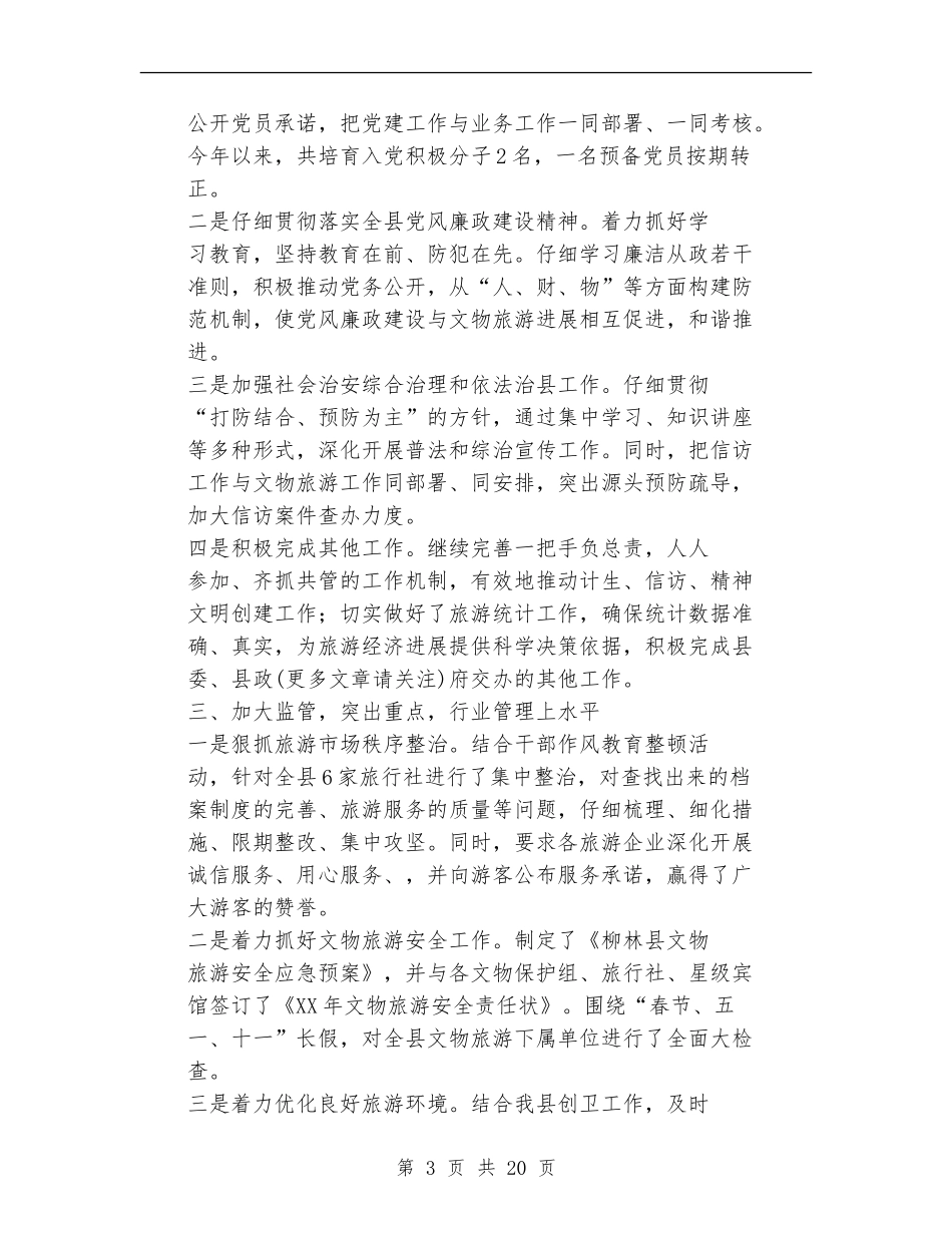 县旅游局会计工作总结_第3页