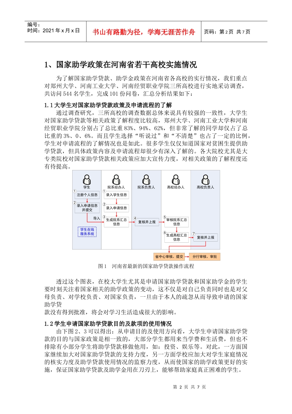 浅析国家助学贷款政策在河南省高校的调研_第2页