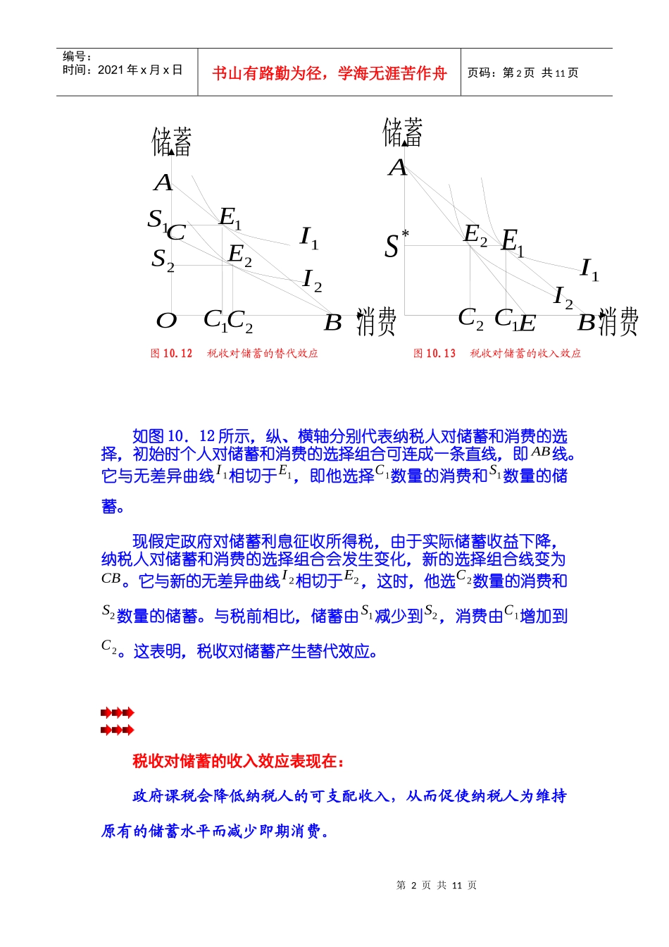第10章 税收效应分析 第03节 税收与储蓄和投资_第2页