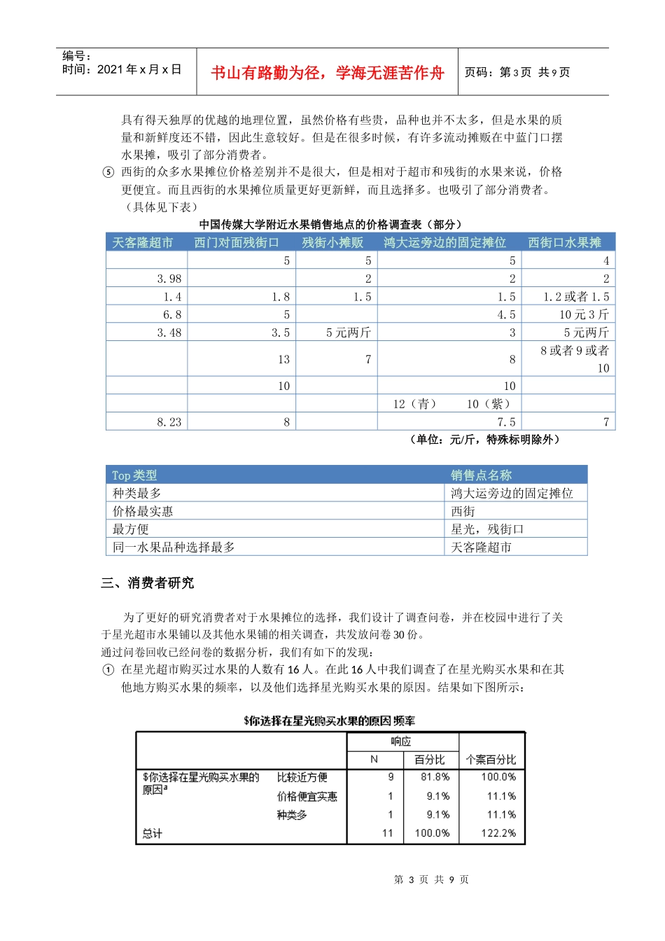 经济学论文——从实地调查发现生活中的经济学_第3页