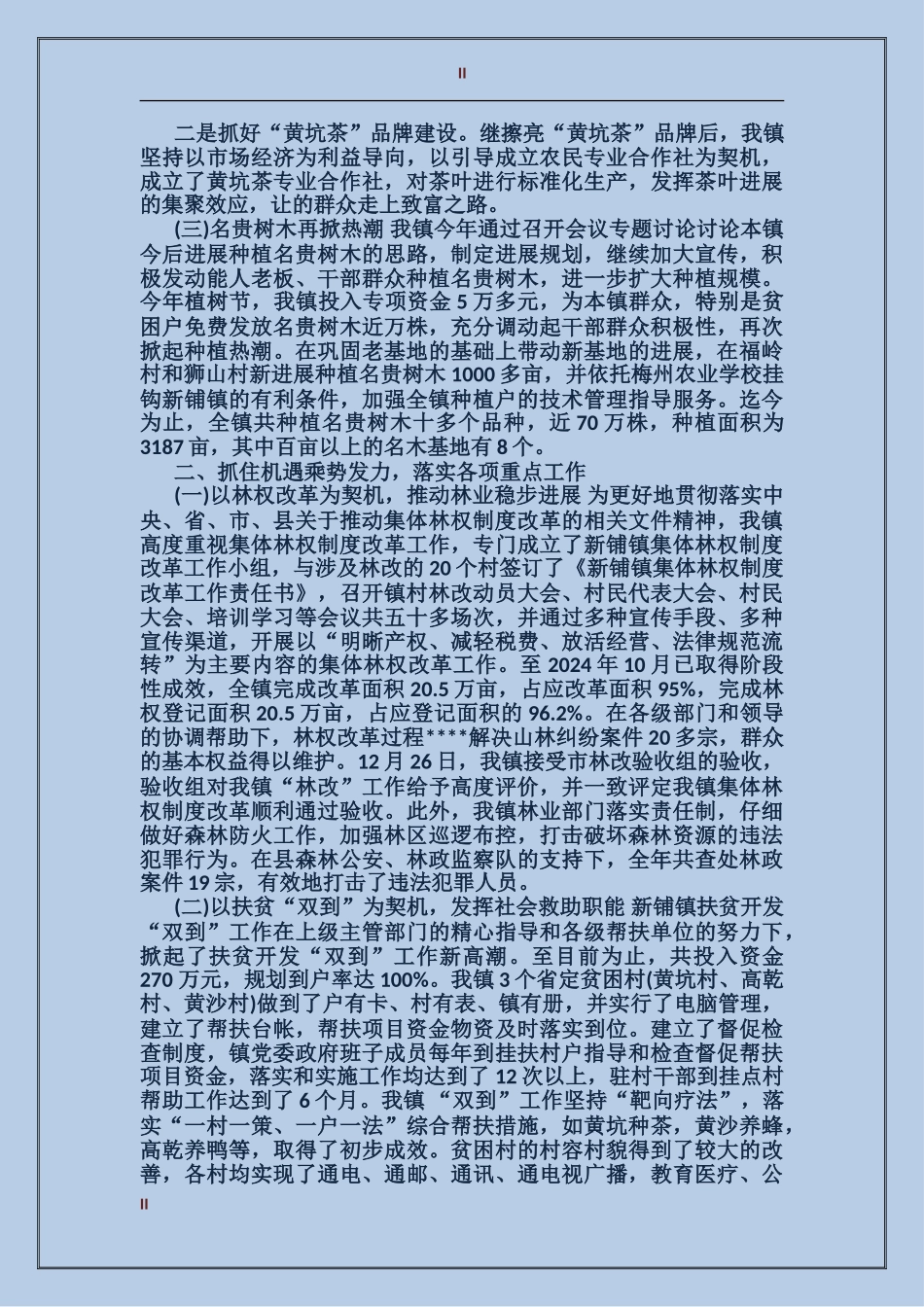 2024年11月乡镇工作总结范文_第2页