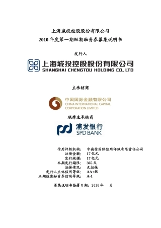 某公司融资券募及财务知识分析说明书