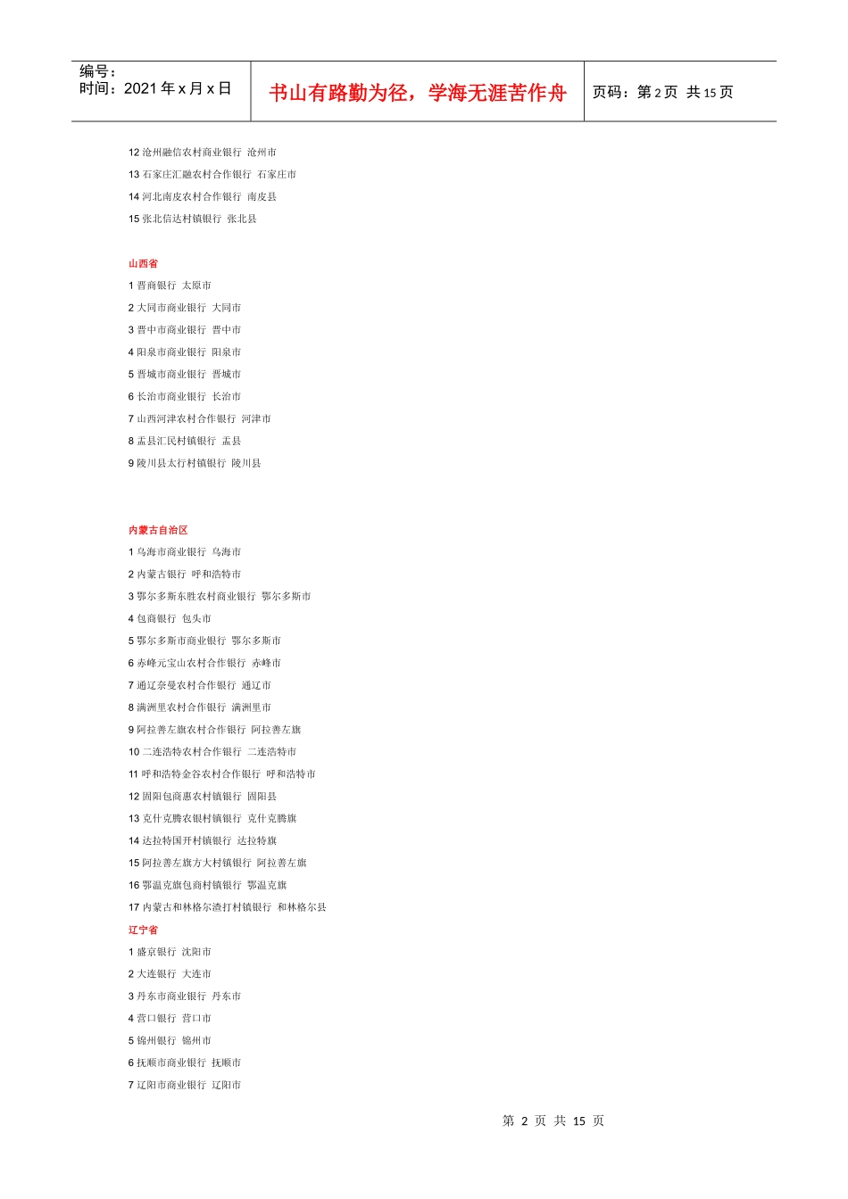 中国各大银行_第2页