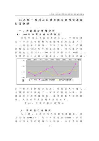 江苏某有限公司投资决策财务分析