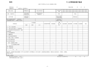 附件个人所得税纳税申报表