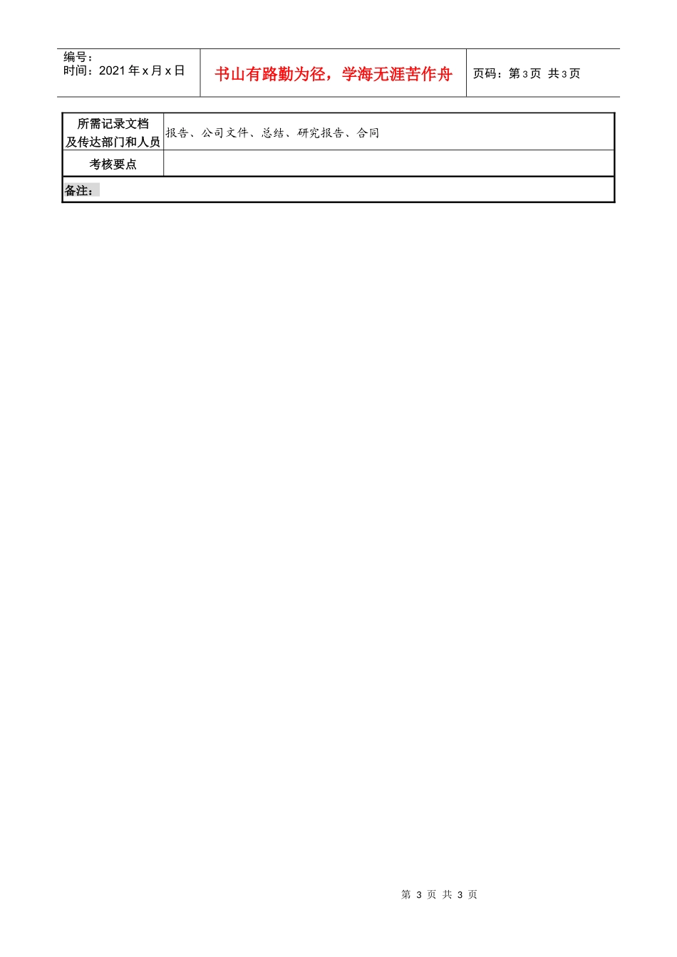 某化纤企业资金部经理职务说明书_第3页