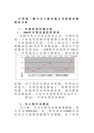 某公司投资决策财务分析
