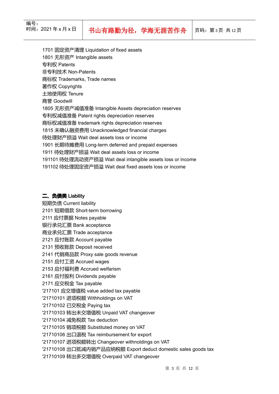 会计英语科目介绍_第3页