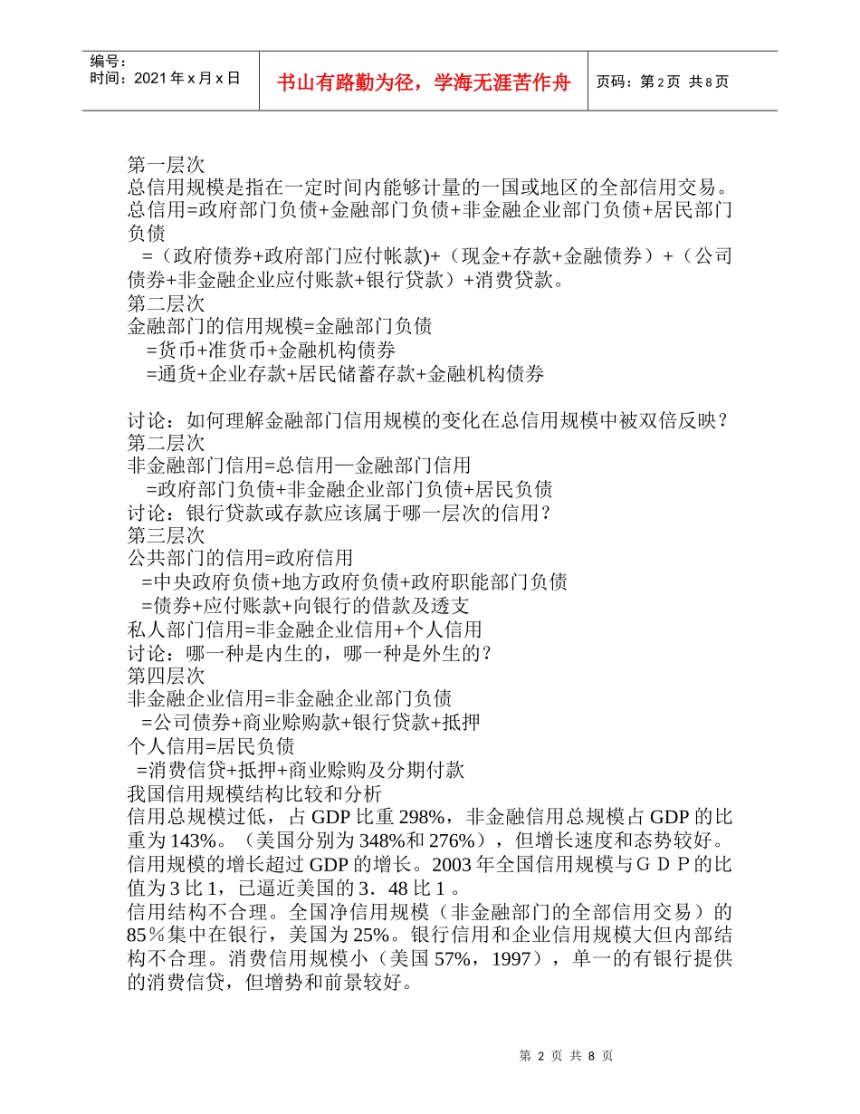 现代信用学冲刺_第2页