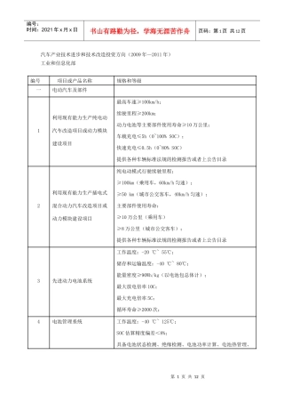 汽车产业技术进步和技术改造投资方向72499932