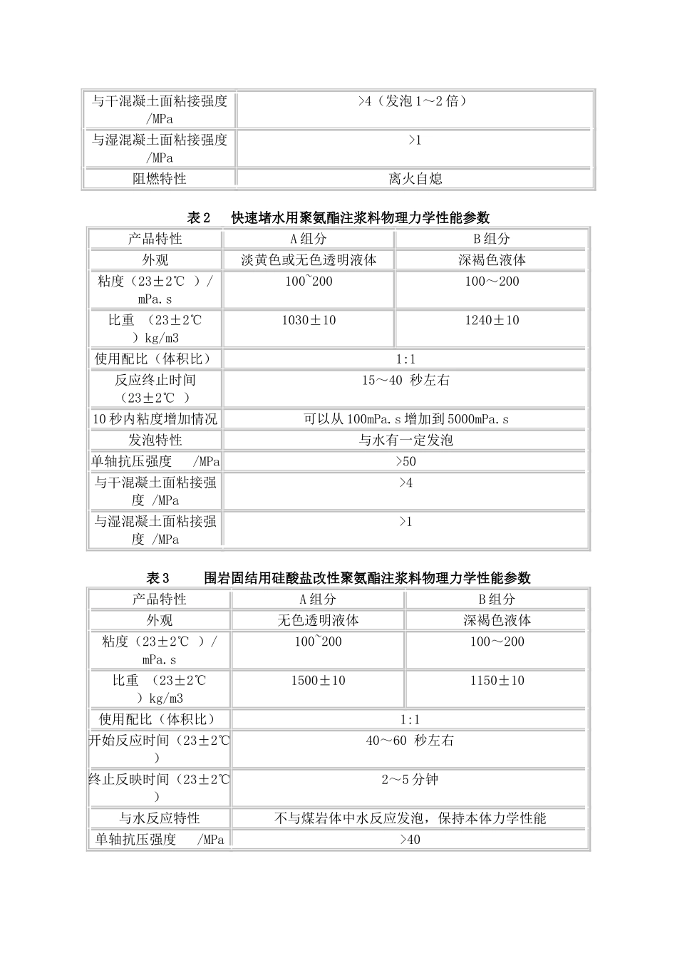 在煤矿, 隧洞等地下工程中的新型化学灌浆材料应用_第3页