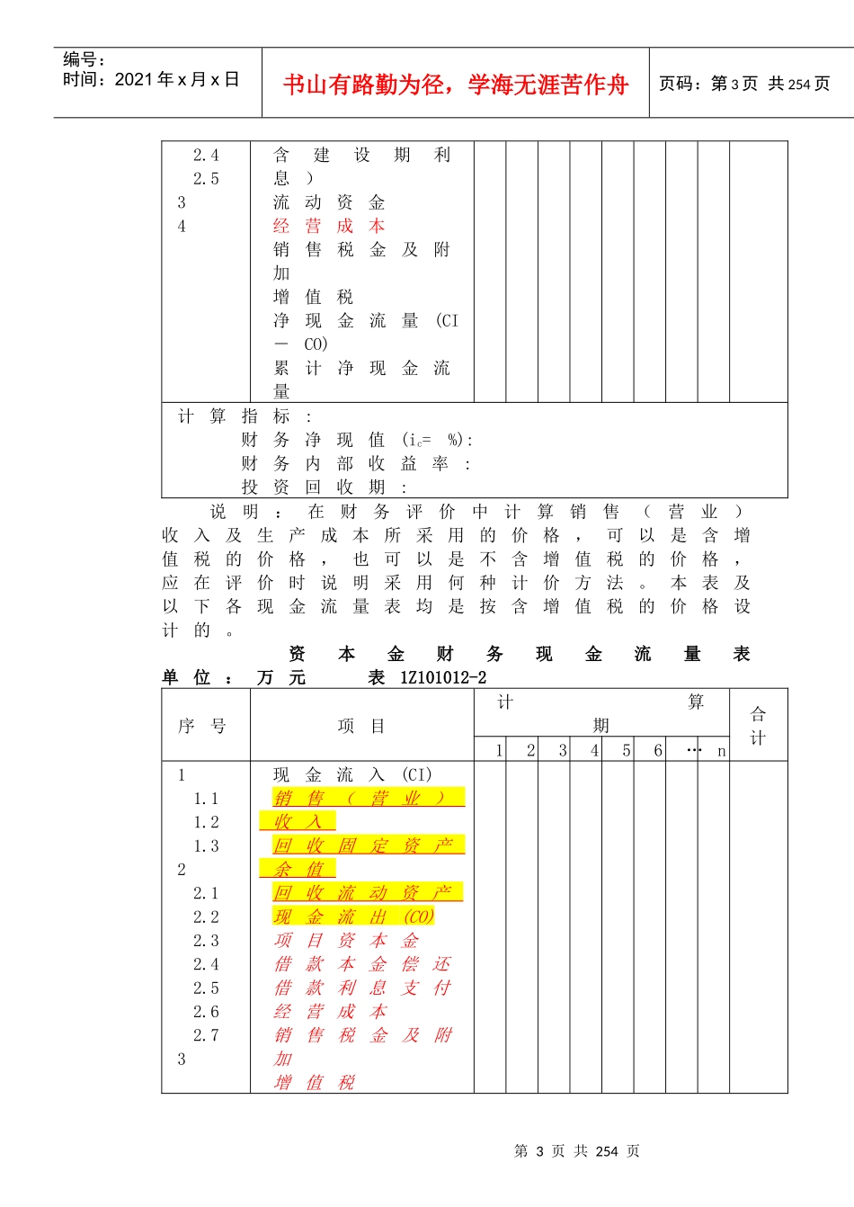 一建工程经济XXXXword版_第3页