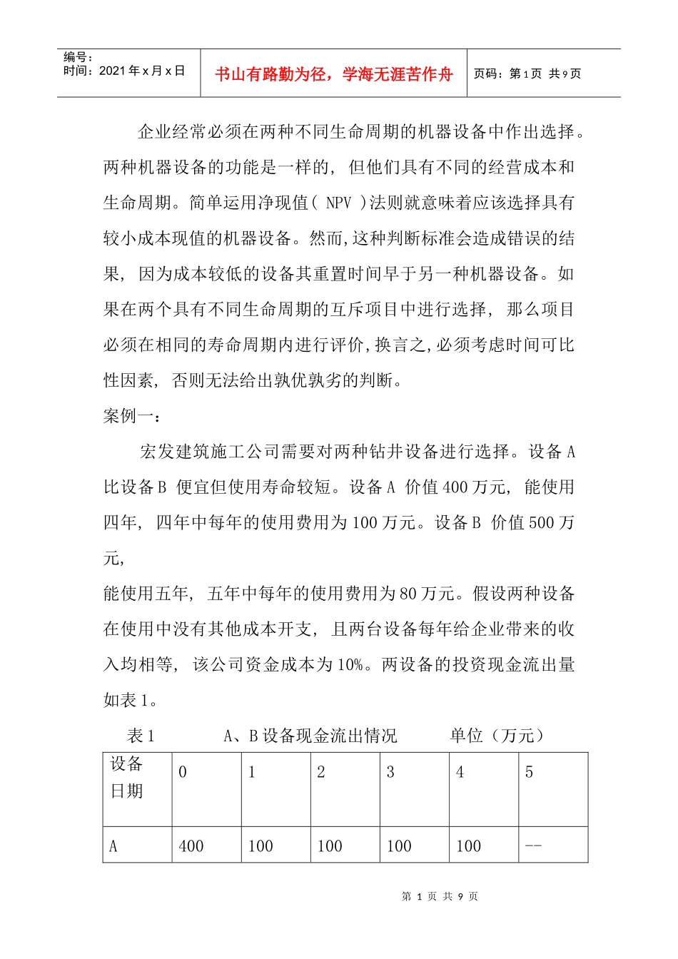 不同生命周期投资分析案例王海斌_第1页
