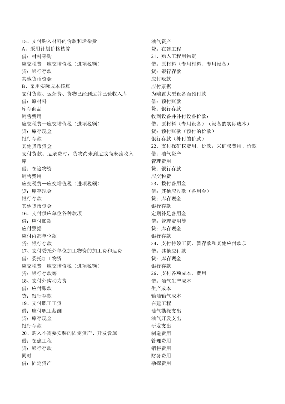 最新会计准则分录大全(XXXX年)_第2页