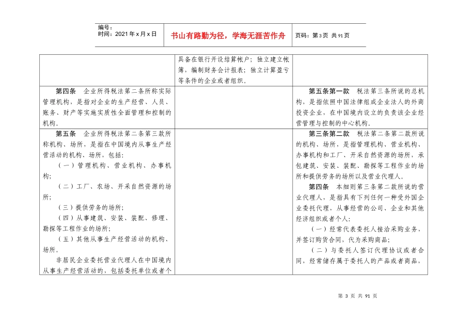 企业所得税法实施条例与原内资企业所得税暂行条例实施..._第3页