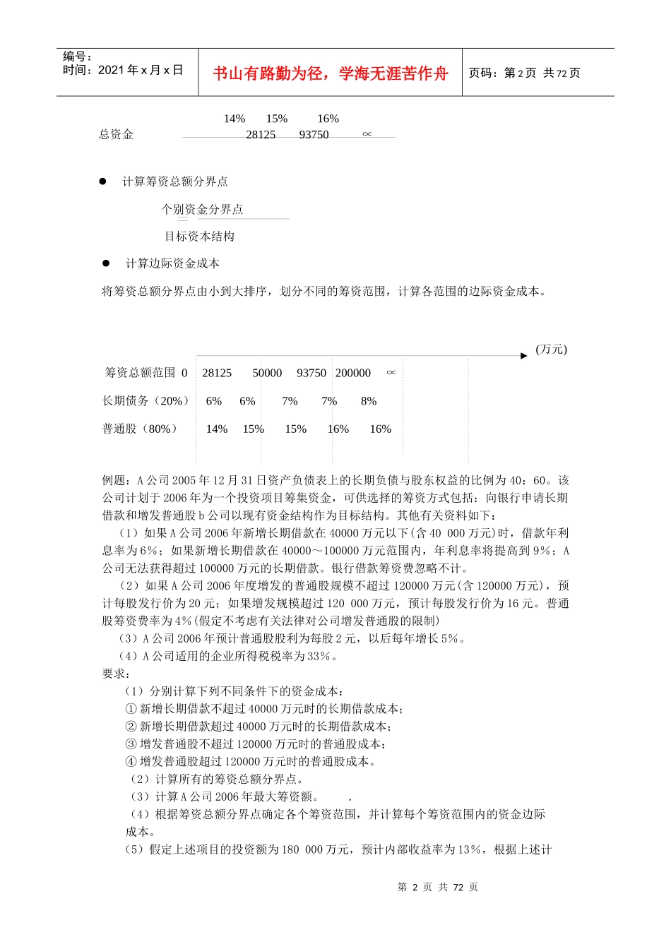 综合资金成本和资本结构_第2页