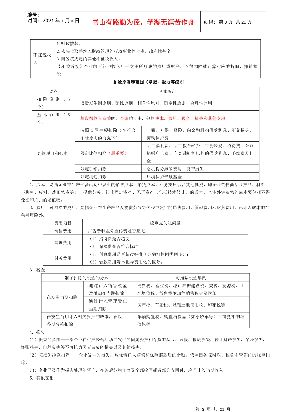 XXXX注会税法企业所得税要点_第3页