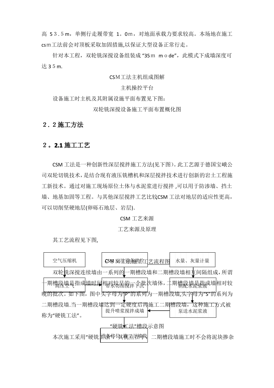 双轮铣水泥土搅拌墙CSM施工方案_第3页