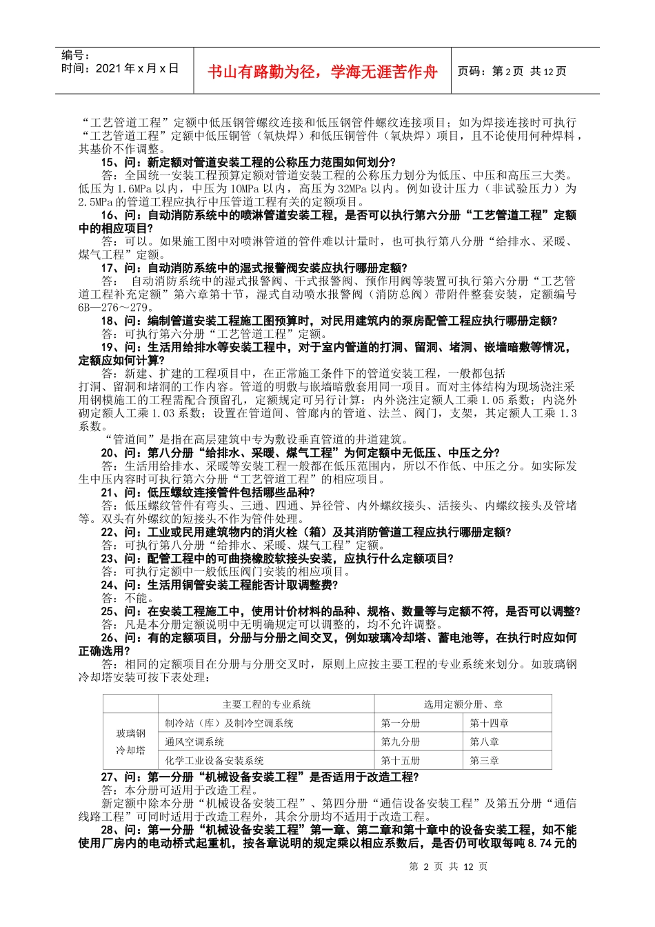 预算定额问题解答汇编(doc 13)_第2页