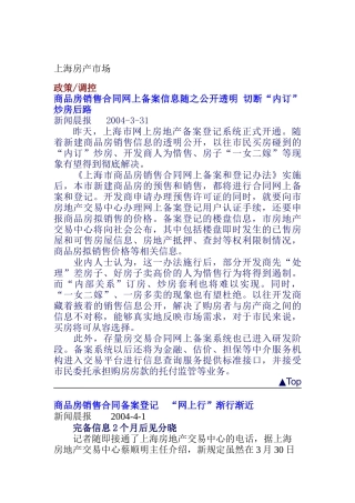上海房地产一周资讯动态盘点