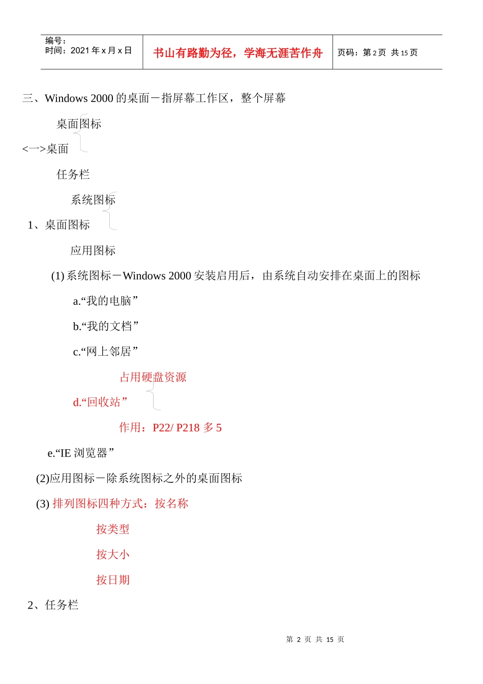 会计电算化云南版第二章Windows2000概述_第2页