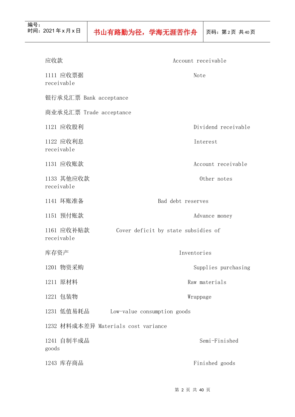 会计报表英文词汇_第2页