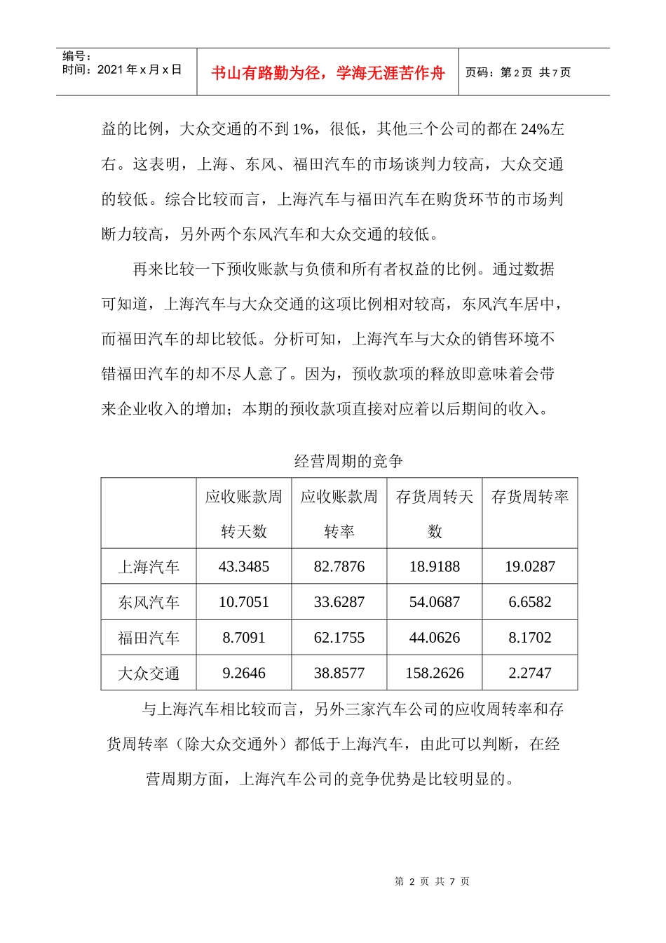 财务分析—应付及预收项目分析_第2页