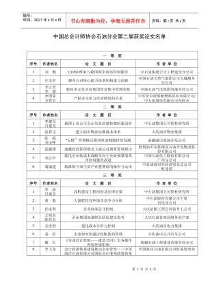 中国总会计师协会石油分会