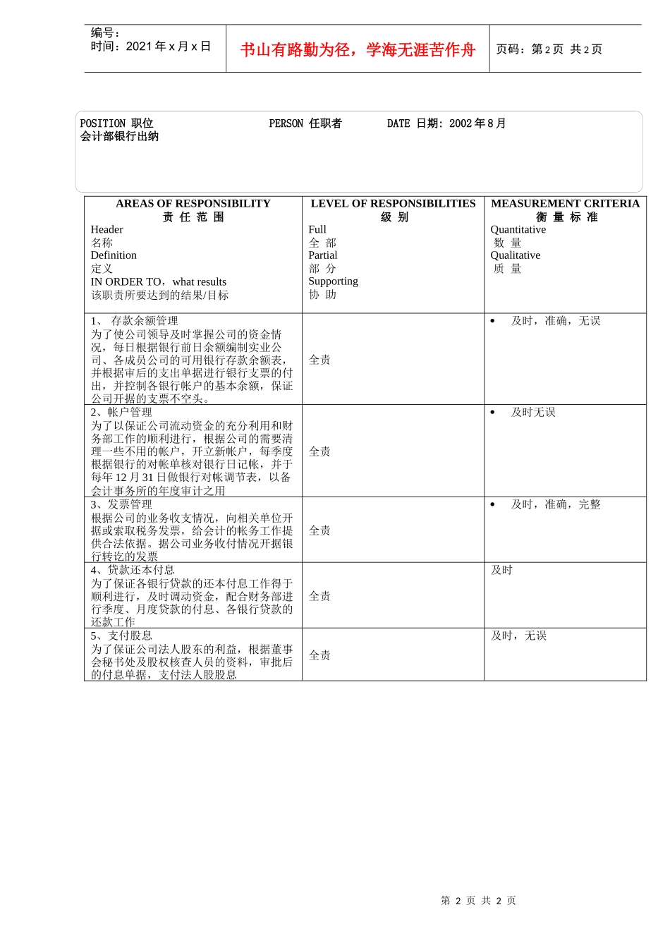 会计部_银行出纳_第2页