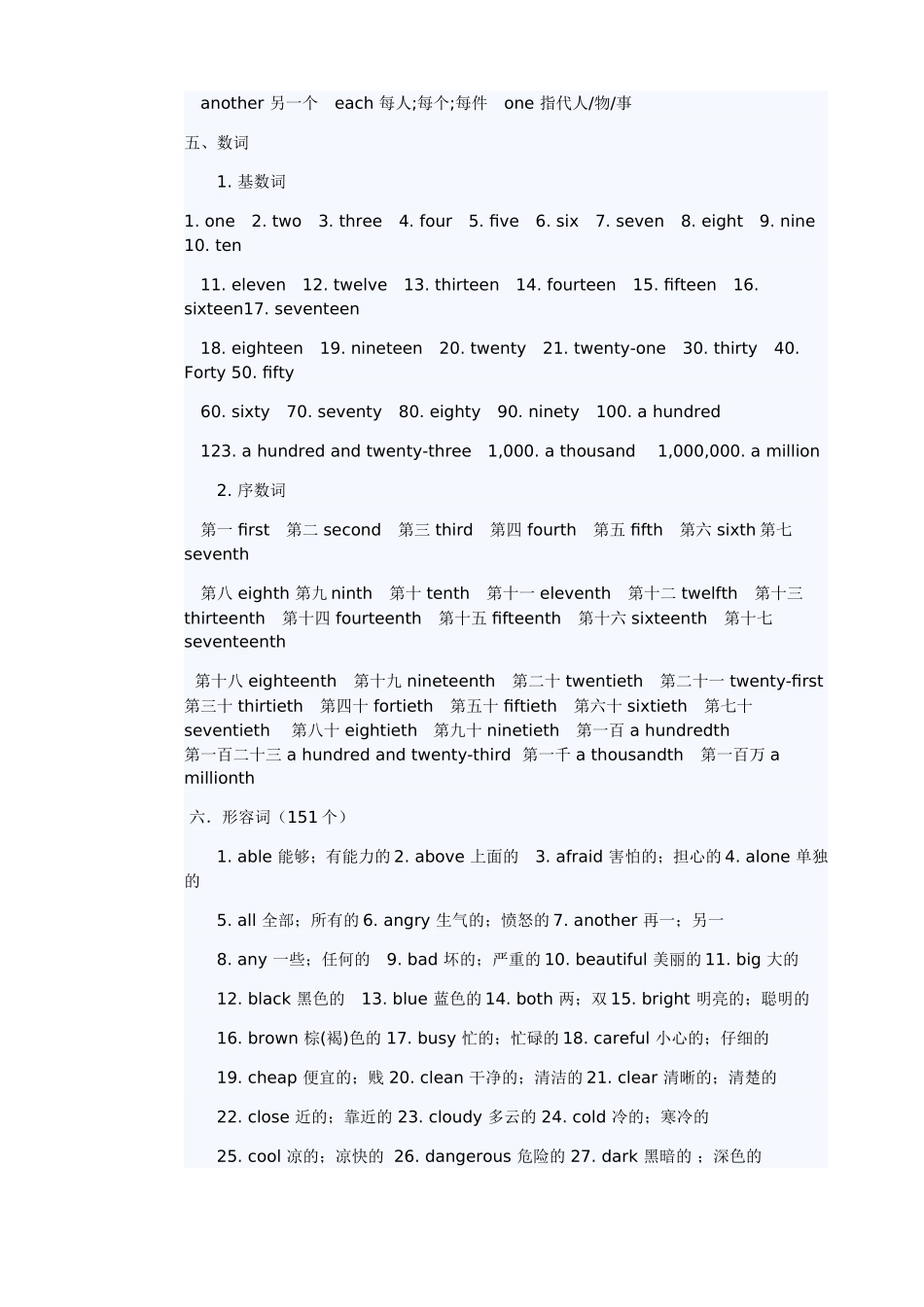 中考必背词汇英汉版_第3页
