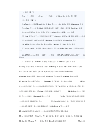 中考必背词汇英汉版