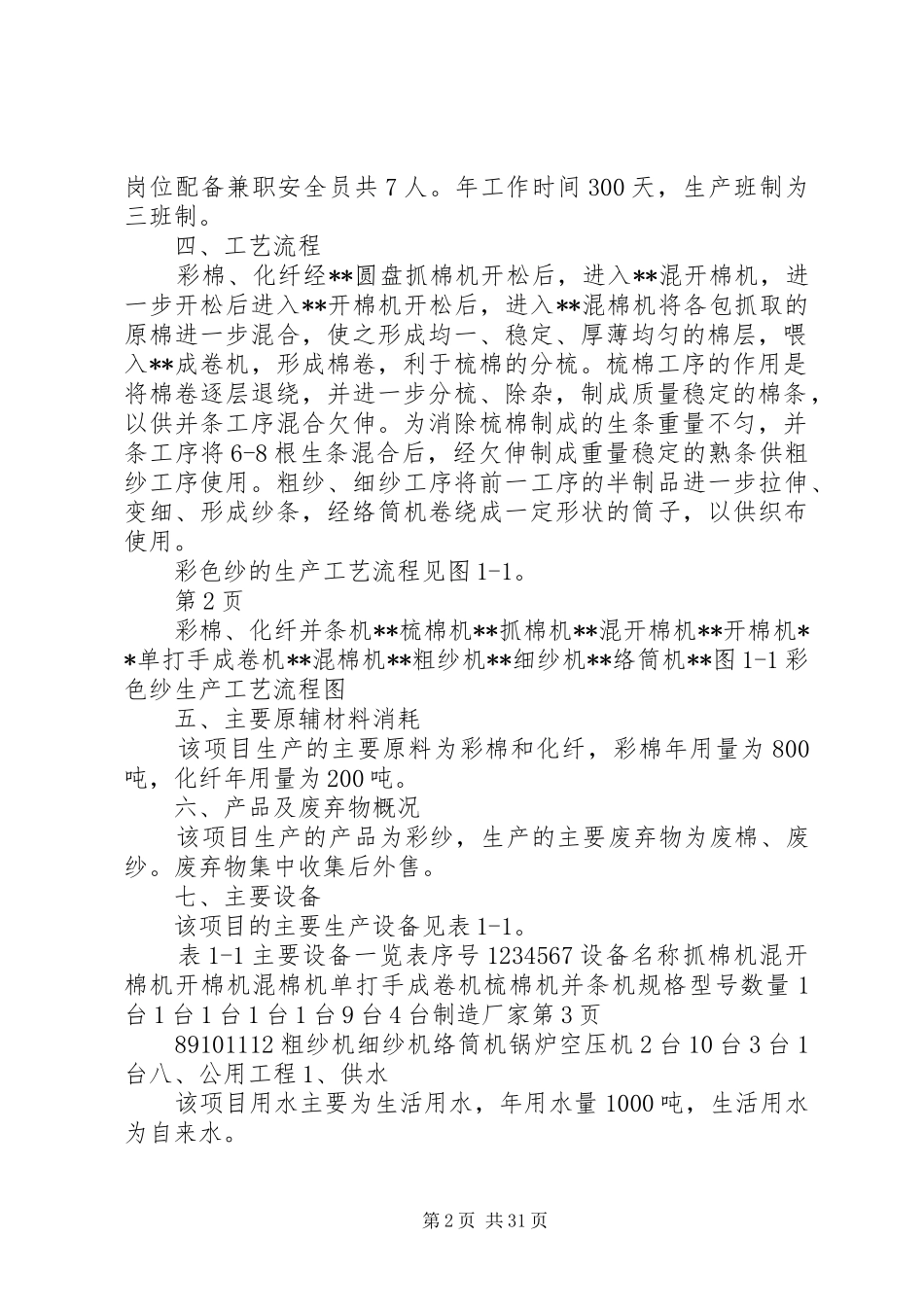 纺织厂安全评价报告_第2页