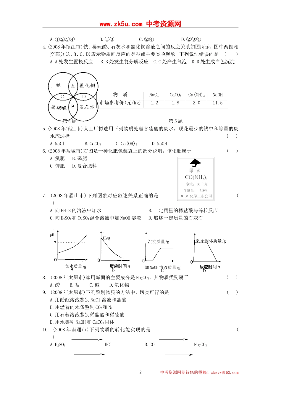 精品复习第十一单元盐化肥_第2页