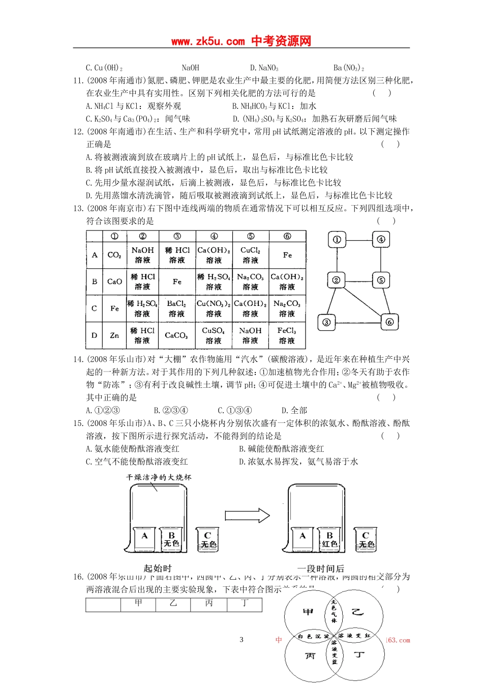 精品复习第十一单元盐化肥_第3页
