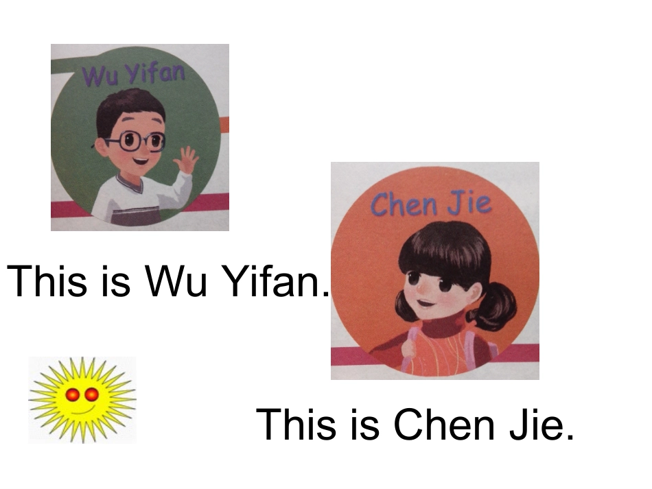 新版PEP三年级_unit3_Look_at_me]第二课时 (2)_第2页