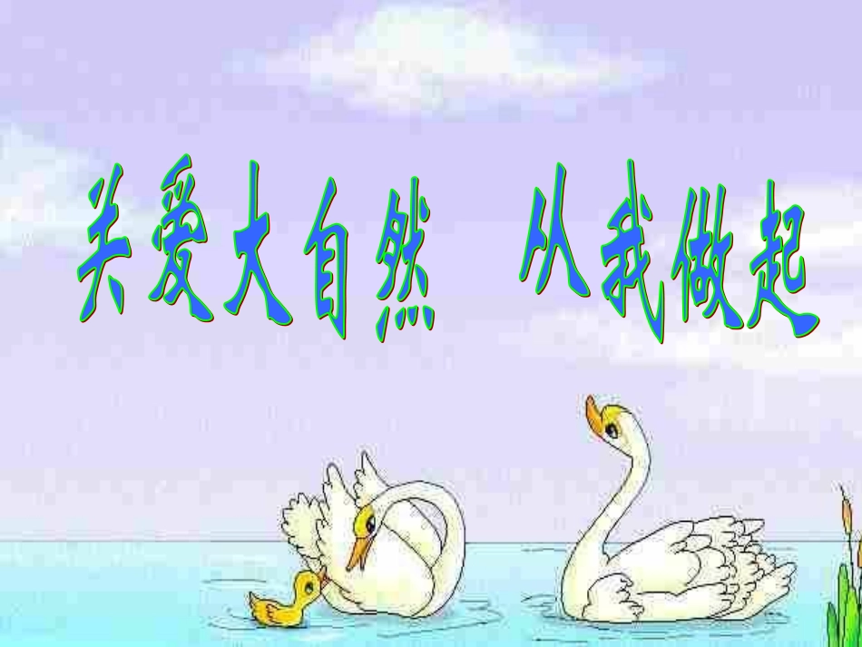 关爱大自然从我做起教学课件【2011430】_第1页