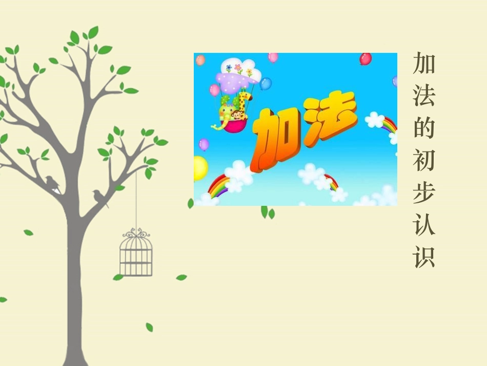 加减法的初步认识_第1页