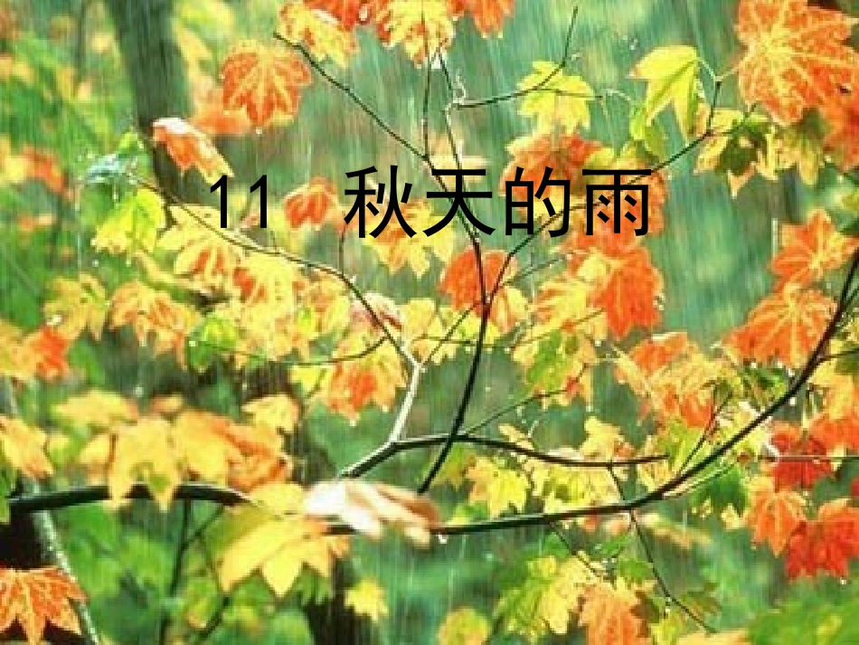 《秋天的雨》课件 (3)_第2页
