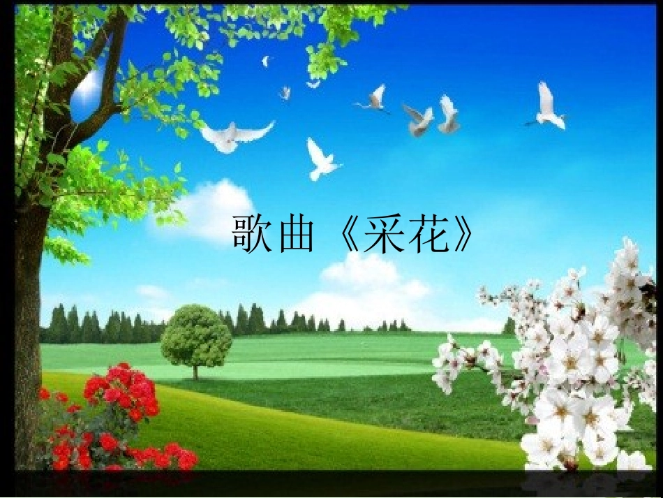 八年级音乐歌曲《采花》课件_第3页