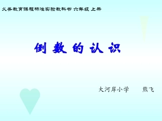 倒数的认识 (3)