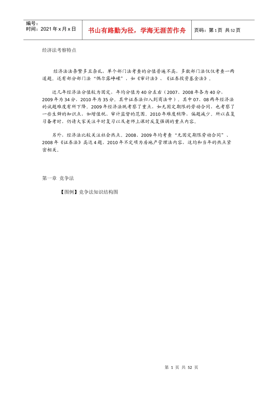 XX年中法网基础强化班鄢梦萱经济法讲义_第1页