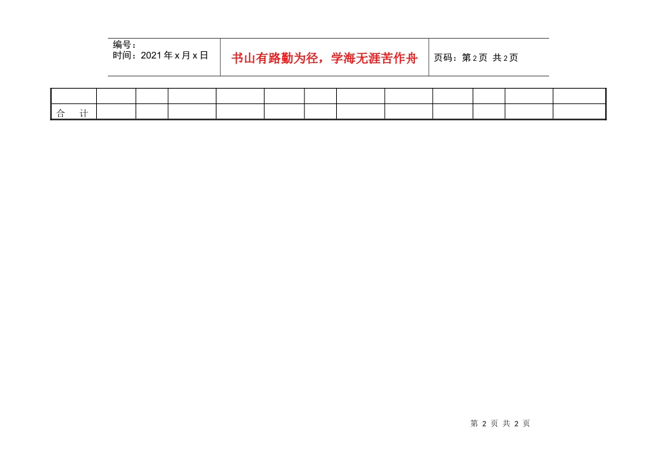 销售收款状况分析表_第2页