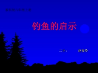 《钓鱼的启示》课件