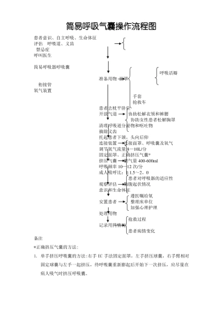 简易呼吸气囊操作流程