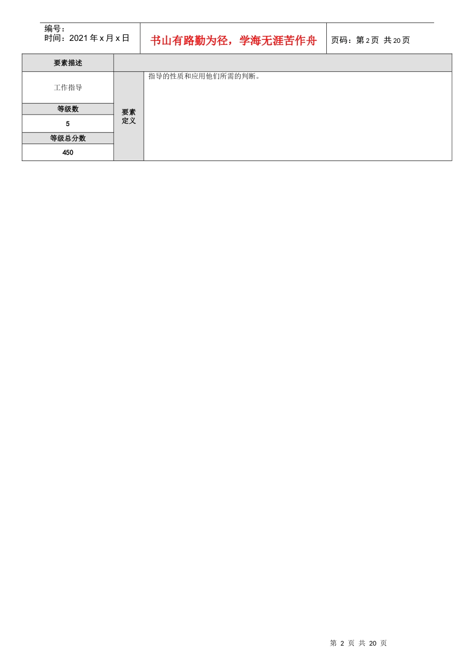 等级体系工作评价要素说明报表_第2页