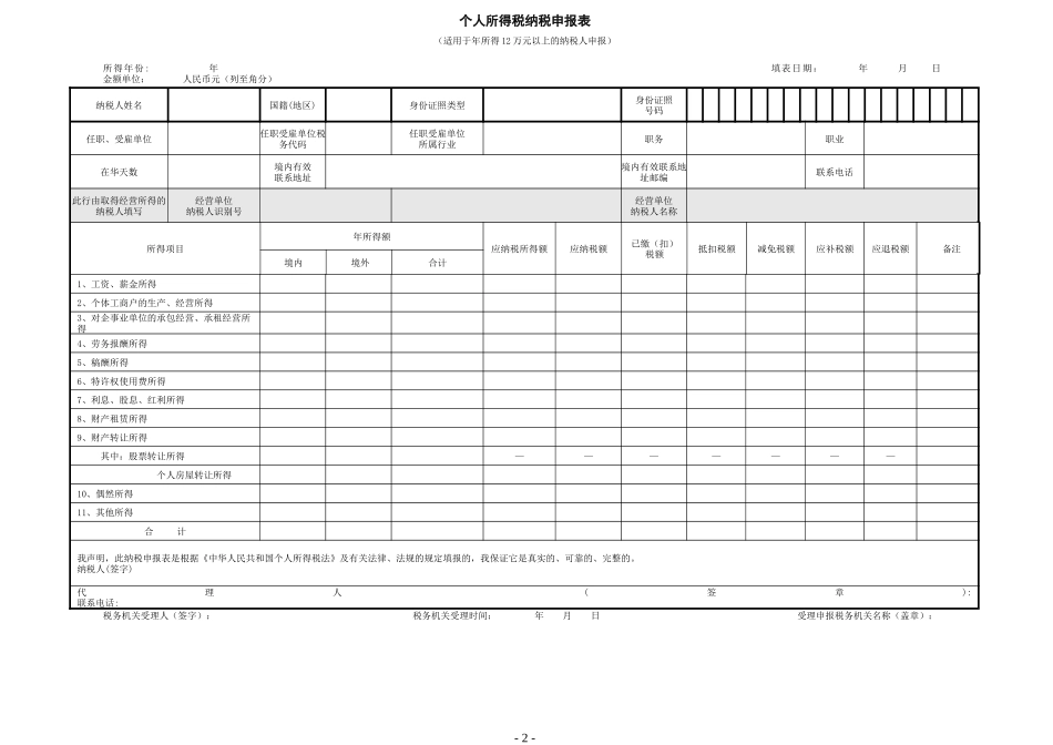 个人所得税报表填写_第2页