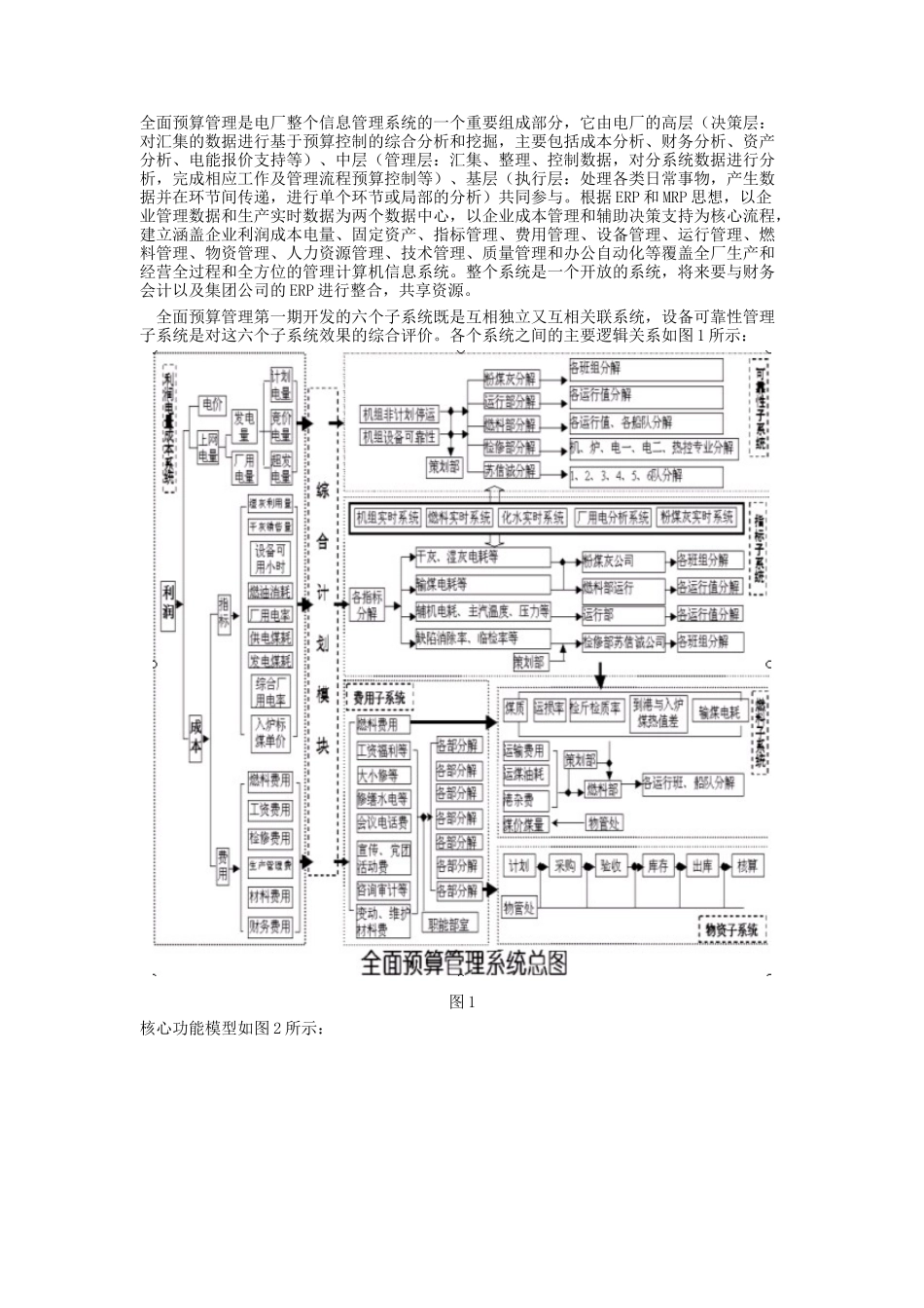 电厂全面预算管理系统模型研究_第2页