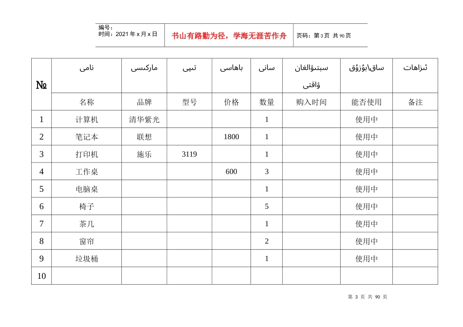固定资产登记薄_第3页
