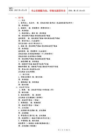 精华版财务会计与财务管理知识分析大全