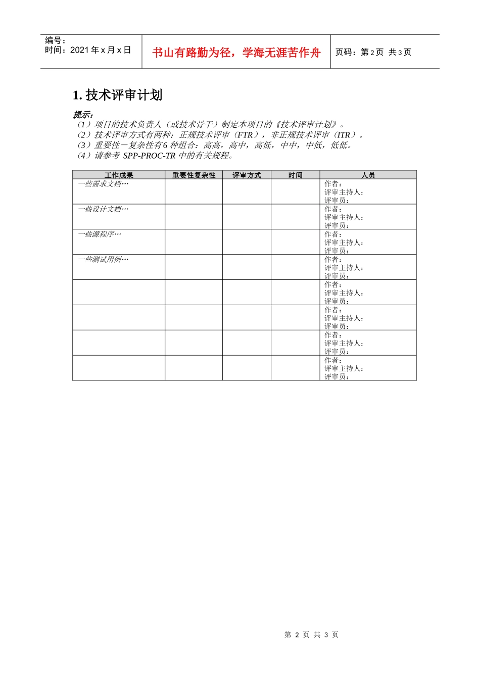 技术评审计划_第2页
